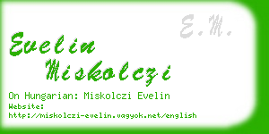 evelin miskolczi business card